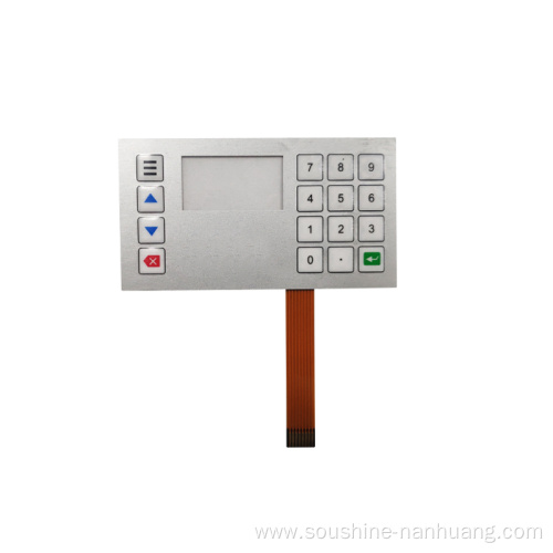 8PIN FPC silver printing overlay membrane switch